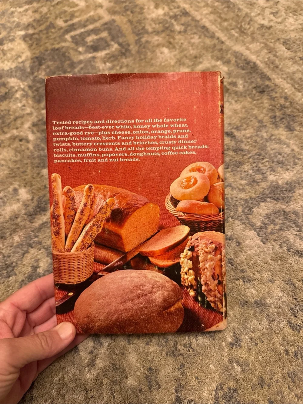 Vintage 1969 Cookbook: Homemade Bread by Farm Journal Hardcover Book Dust Jacket
